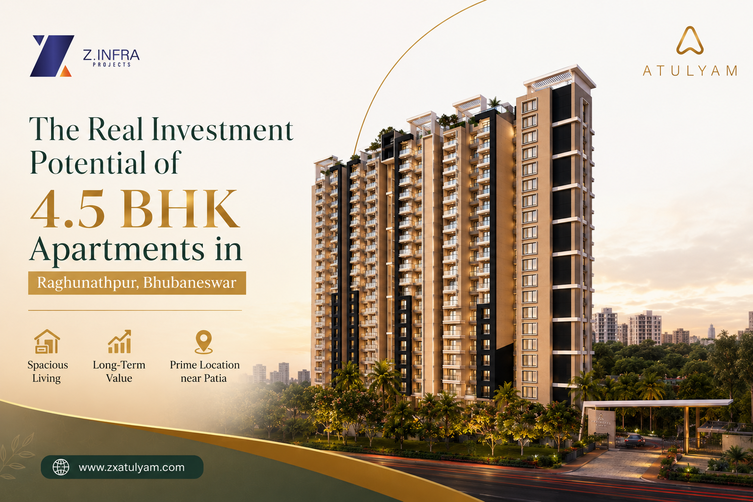 Investment Potential of 4.5 BHK Apartments in Raghunathpur Bhubaneswar in a Growing Residential Market