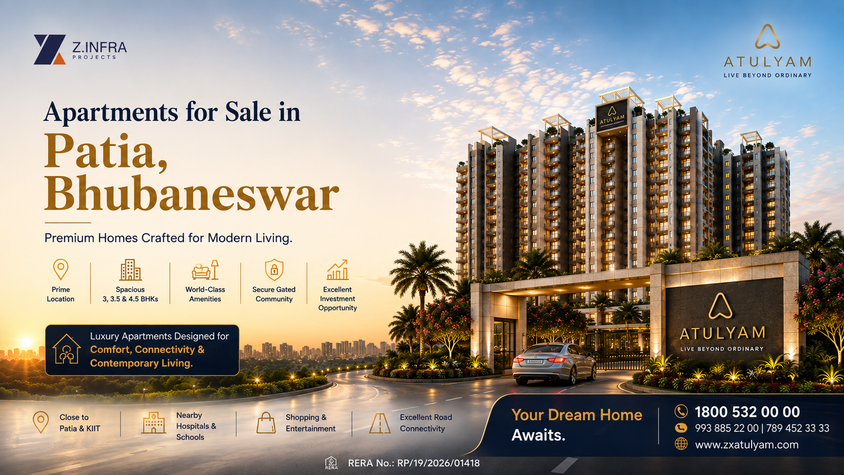 Educational Hubs, IT Parks, and Urban Growth: Factors Boosting Apartments for Sale in Patia Bhubaneswar